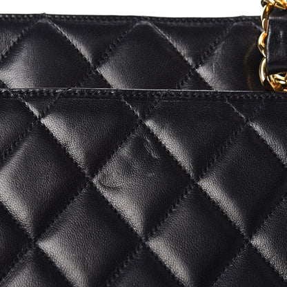 Chanel Lambskin Quilted Shoulder Bag Black 13 of 13