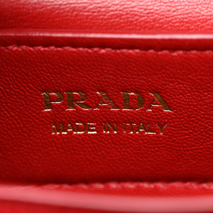 Prada Saffiano Cuir Medium Double Bag Black Fuoco 7 of 11