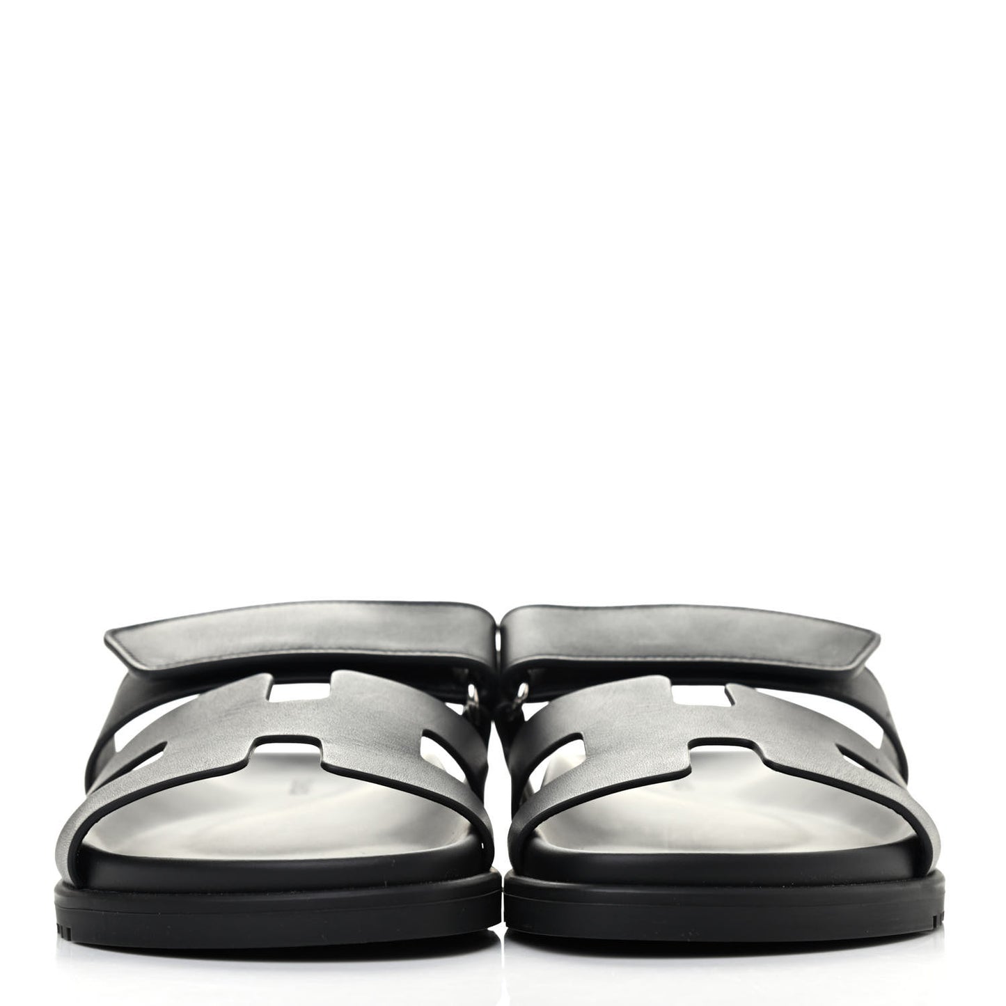 Calfskin Womens Chypre Sandals 36.5 Black