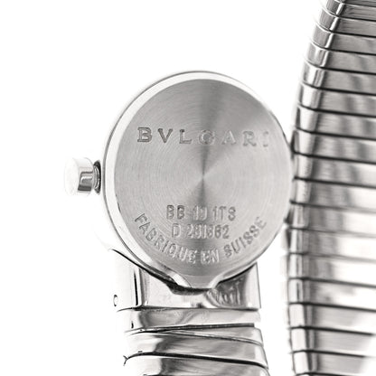 Bulgari Stainless Steel 19mm Serpenti Tubogas Double Spiral Quartz Watch Black 4 of 4