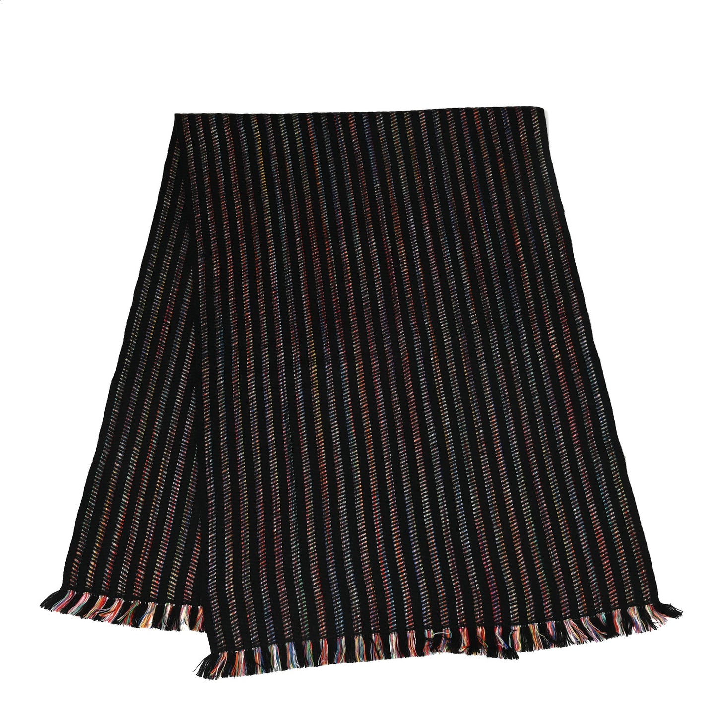 Cashmere Astro Stripes Fringe Stole