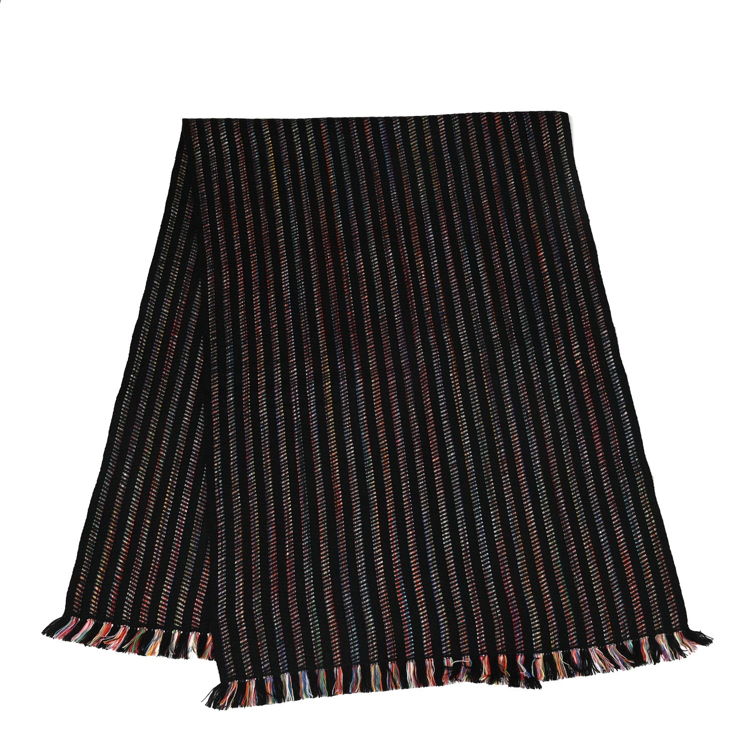 Hermes Cashmere Astro Stripes Fringe Stole 2 of 4