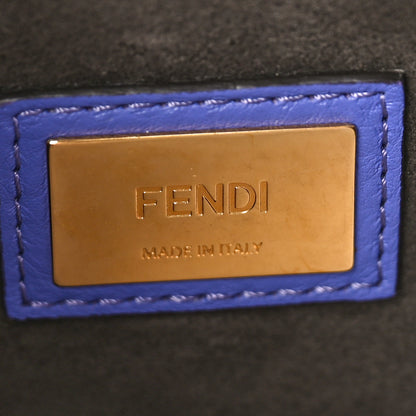 Fendi Vitello Seta Medium Peekaboo Iconic Satchel Viola Cassis 7 of 11