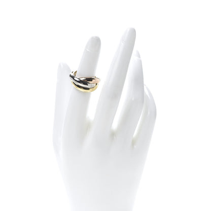 Cartier 18K Pink Yellow White Gold Large Trinity Ring 52 6 2 of 7