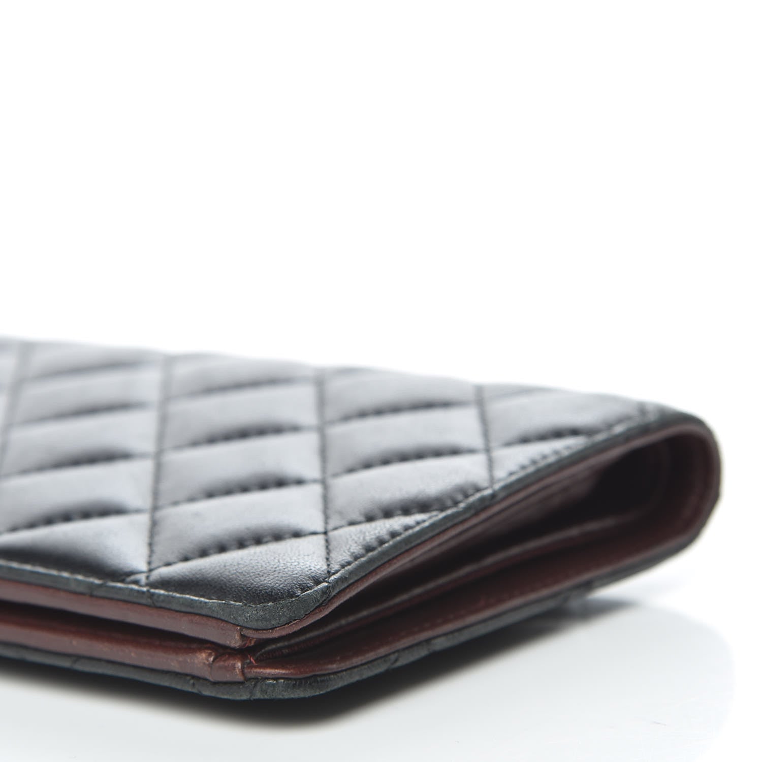 Chanel Lambskin Quilted Yen Wallet Black 11 of 16