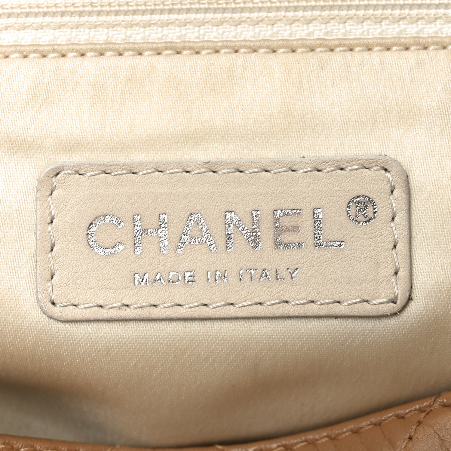 Chanel Lambskin Quilted East West Accordion Flap Dark Beige 6 of 10