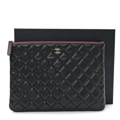Chanel Caviar Quilted Medium Cosmetic Case Black 8 of 8