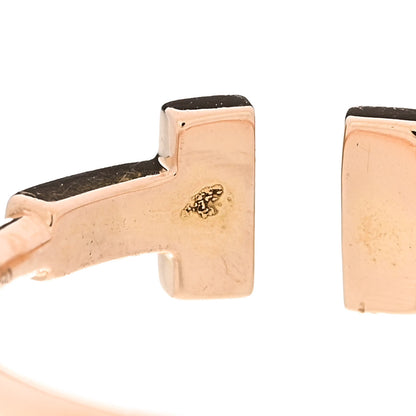 Tiffany 18K Rose Gold Diamond T Wire Ring 58 8.25 6 of 6