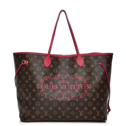 Louis Vuitton Monogram Articles de Voyage Ikat Neverfull GM Rose Indien 1 of 13