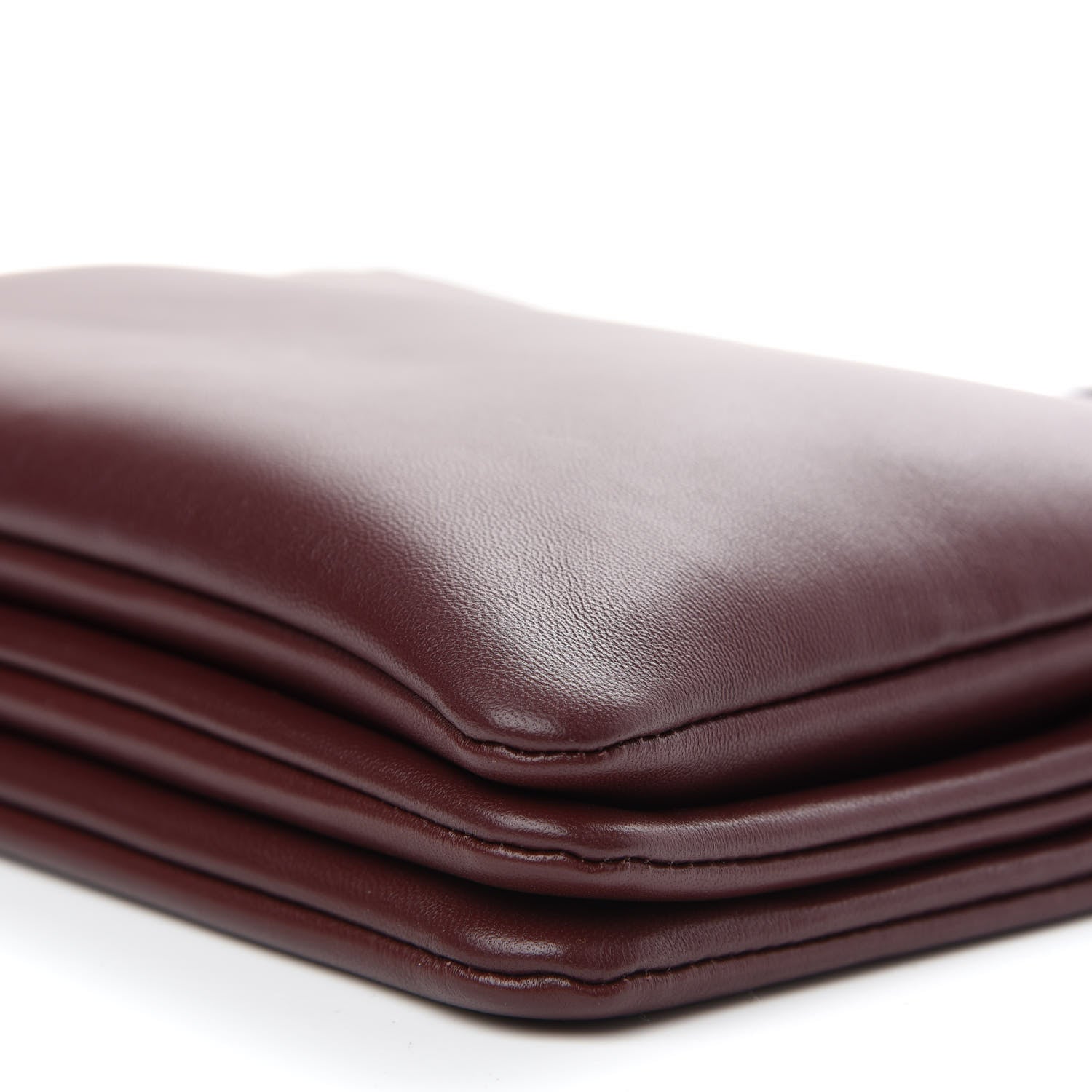 Celine Lambskin Large Trio Crossbody Bag Burgundy 9 of 9