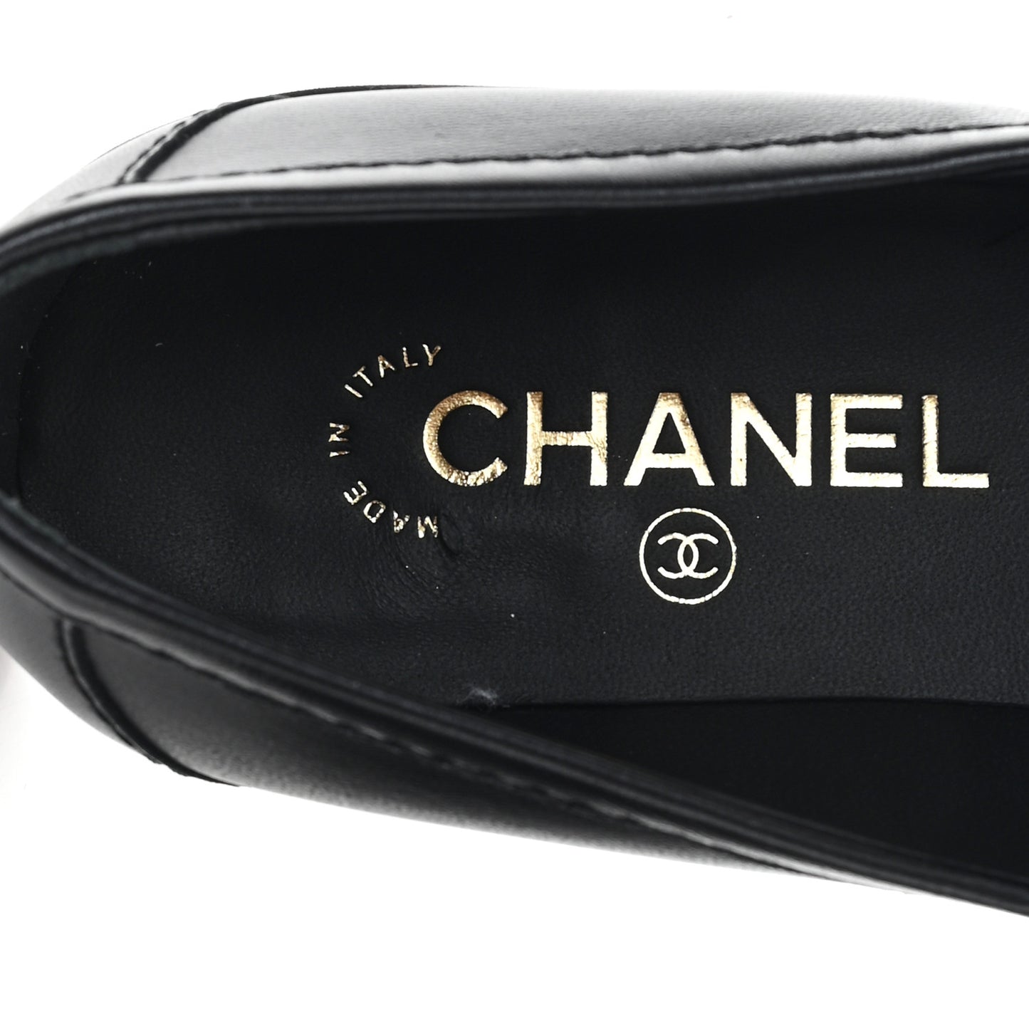 Lambskin Quilted CC Turnlock Loafers 39.5 Black