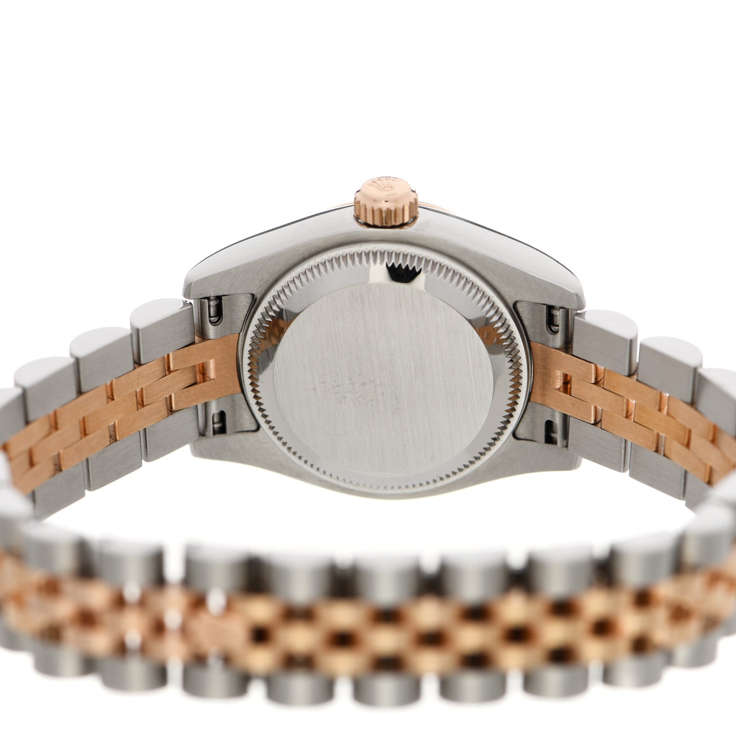 Rolex Stainless Steel 18K Everose Gold 26mm Oyster Perpetual Datejust Watch Pink Roman 179171 4 of 5