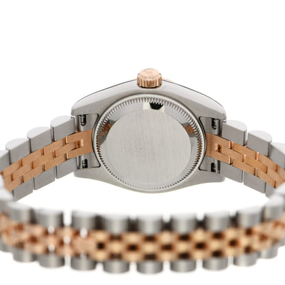 Rolex Stainless Steel 18K Everose Gold 26mm Oyster Perpetual Datejust Watch Pink Roman 179171 4 of 5