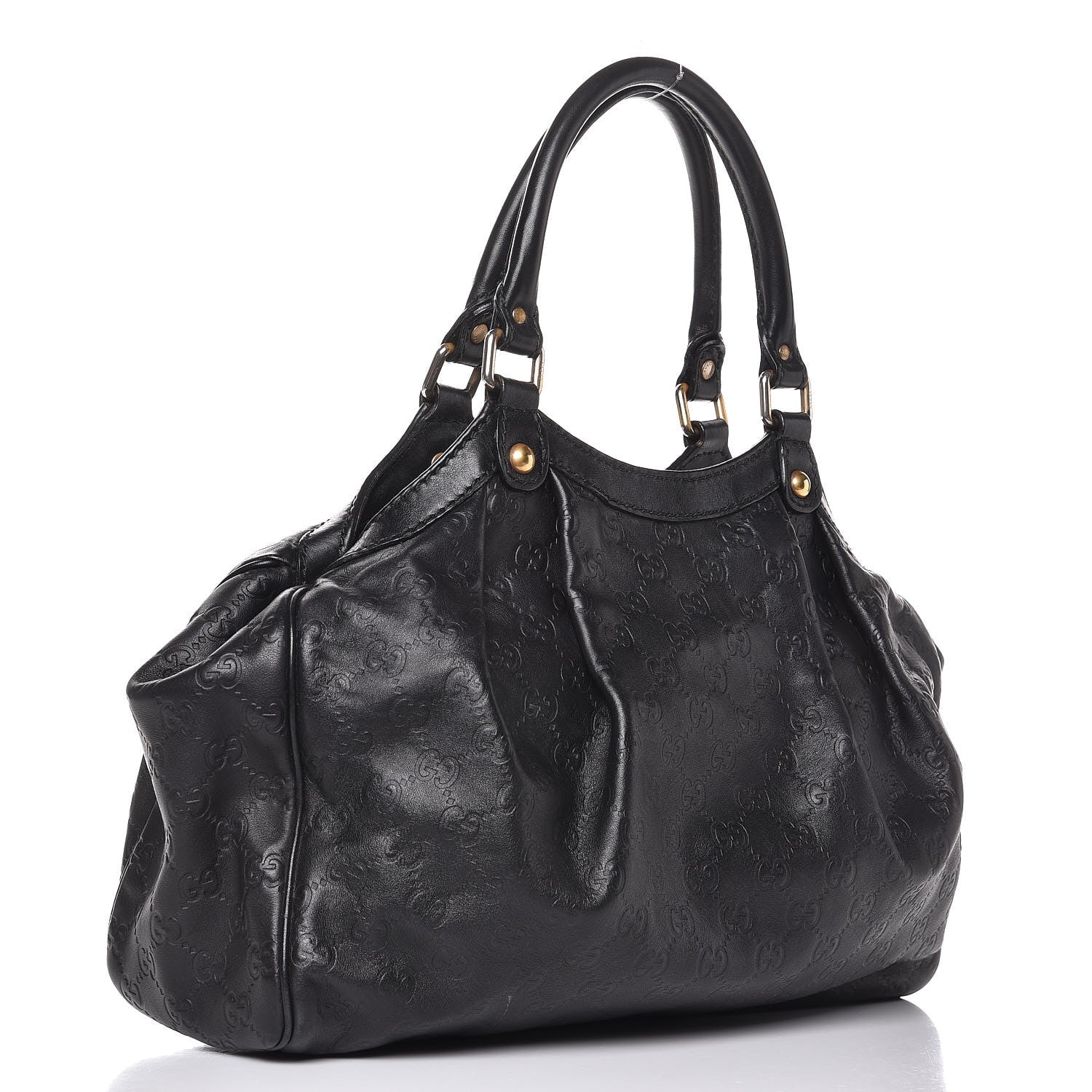Gucci Guccissima Medium Sukey Tote Black 3 of 7