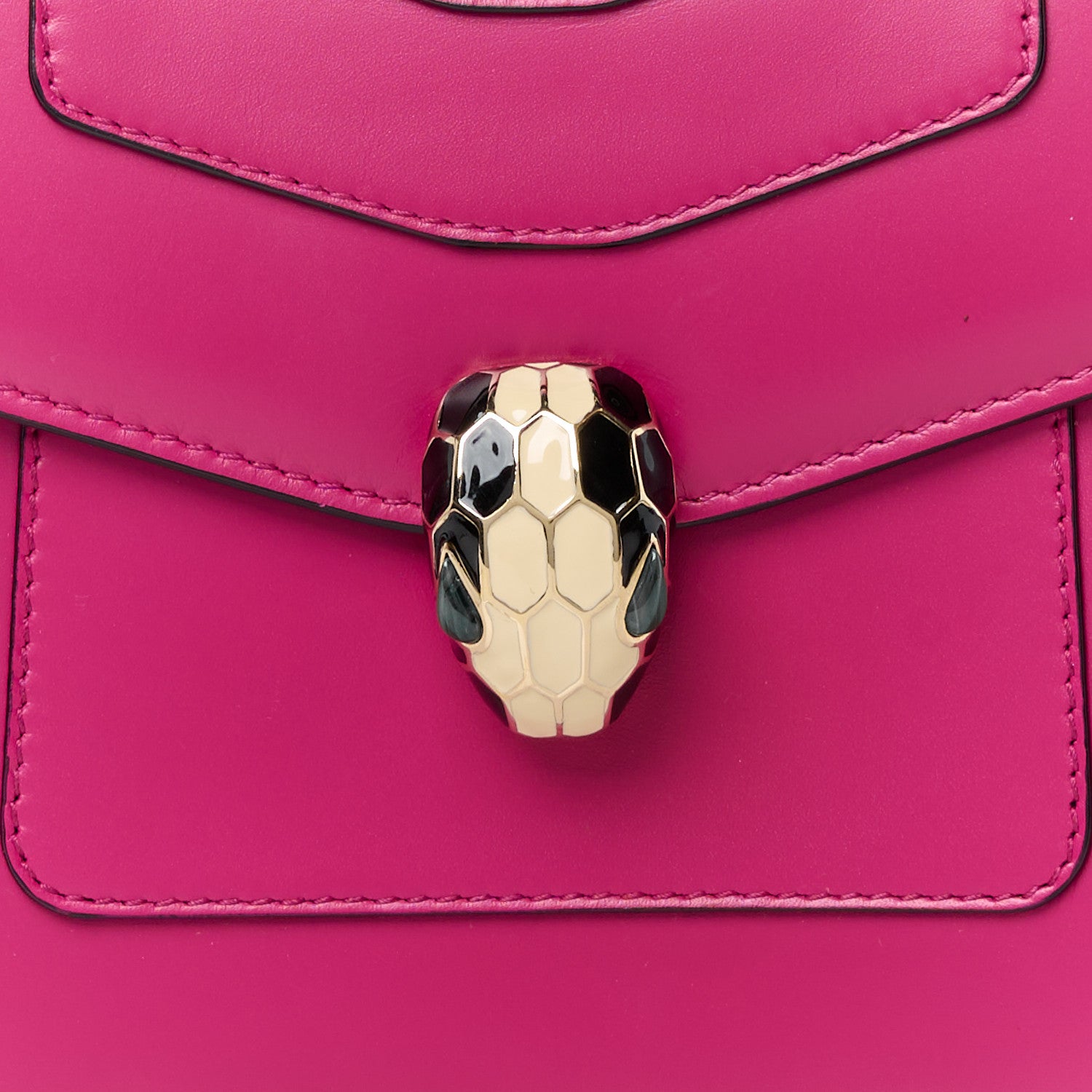 Bulgari Calfskin Serpenti Forever Top Handle Pink 17 of 21