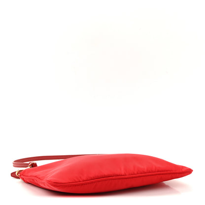 Prada Re-Nylon Vela Saffiano Mini Pochette Bag Rosso 4 of 9