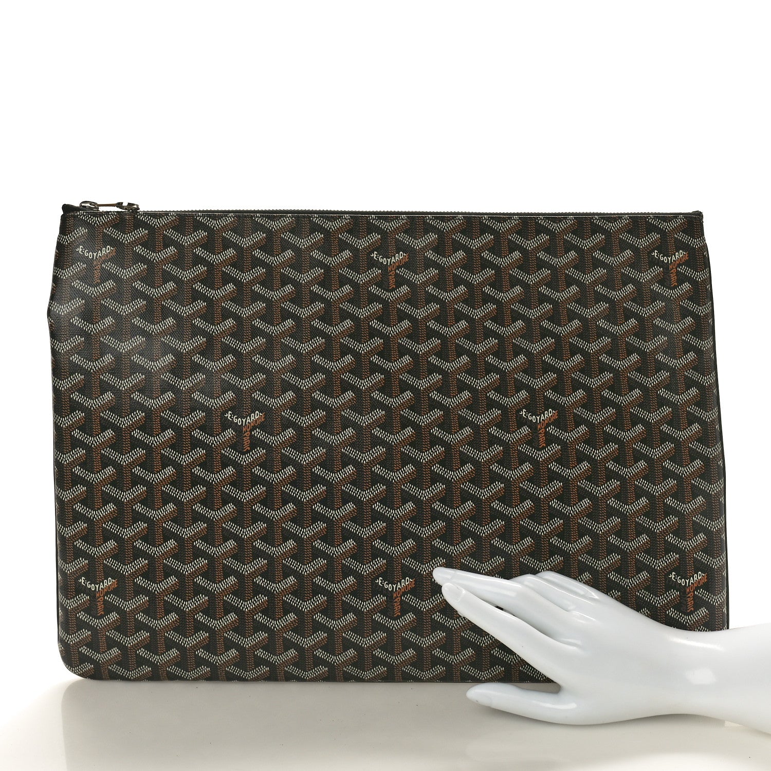 Goyard Goyardine Senat Pochette GM Black Gold 2 of 11