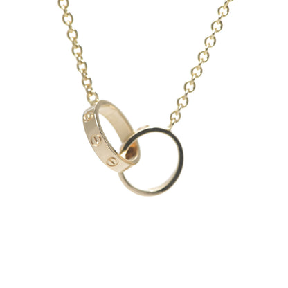 Cartier 18K Yellow Gold Interlocking LOVE Necklace 3 of 7