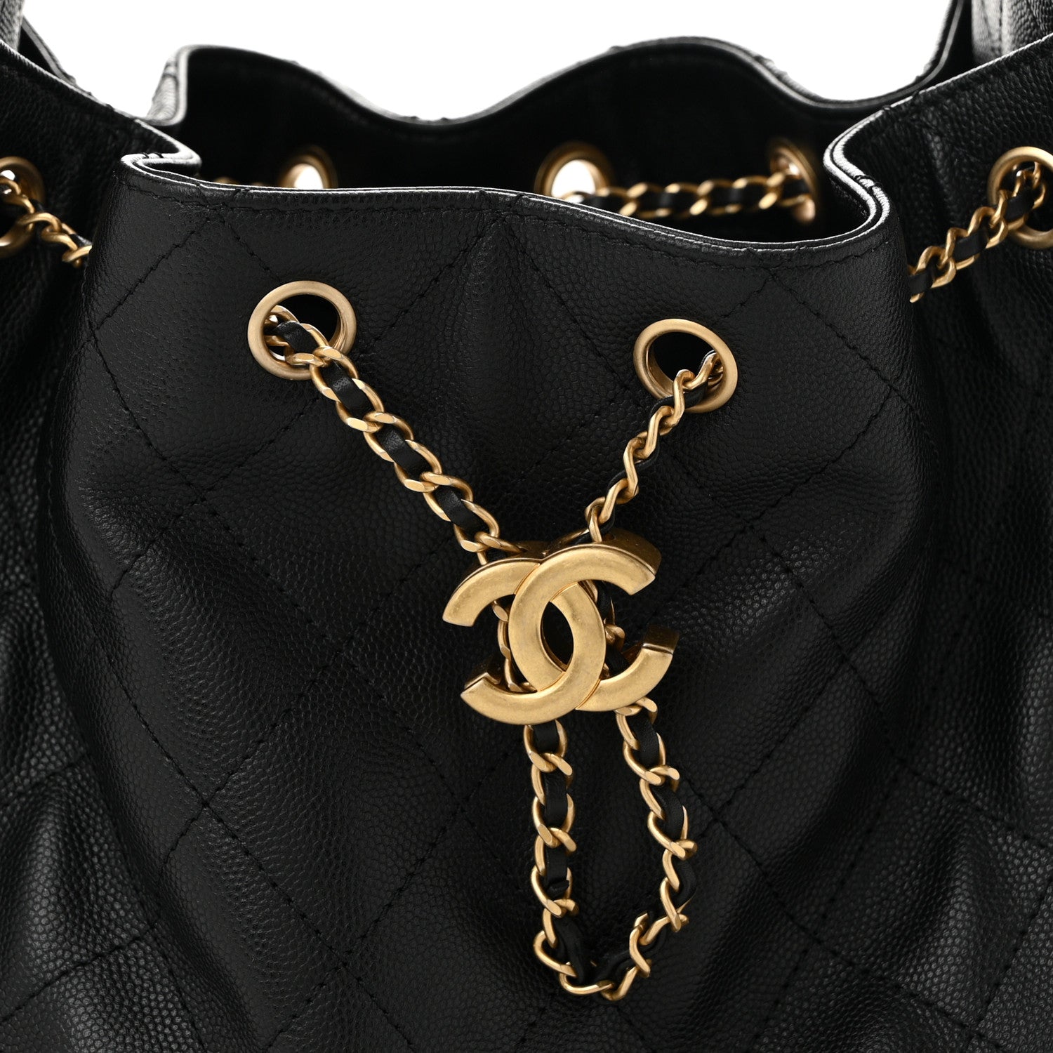 Chanel Caviar Quilted Small Chanel 25 Handbag Black 8 of 10