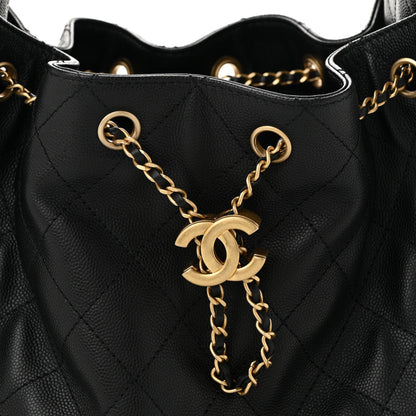 Chanel Caviar Quilted Small Chanel 25 Handbag Black 8 of 10