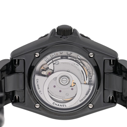 Chanel Stainless Steel Ceramic 38mm J12 Wanted de Chanel Automatic Watch Black 4 of 5