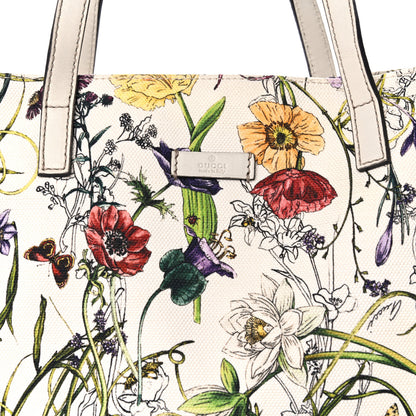 Gucci Canvas Flora Infinity Large Tote White 9 of 11