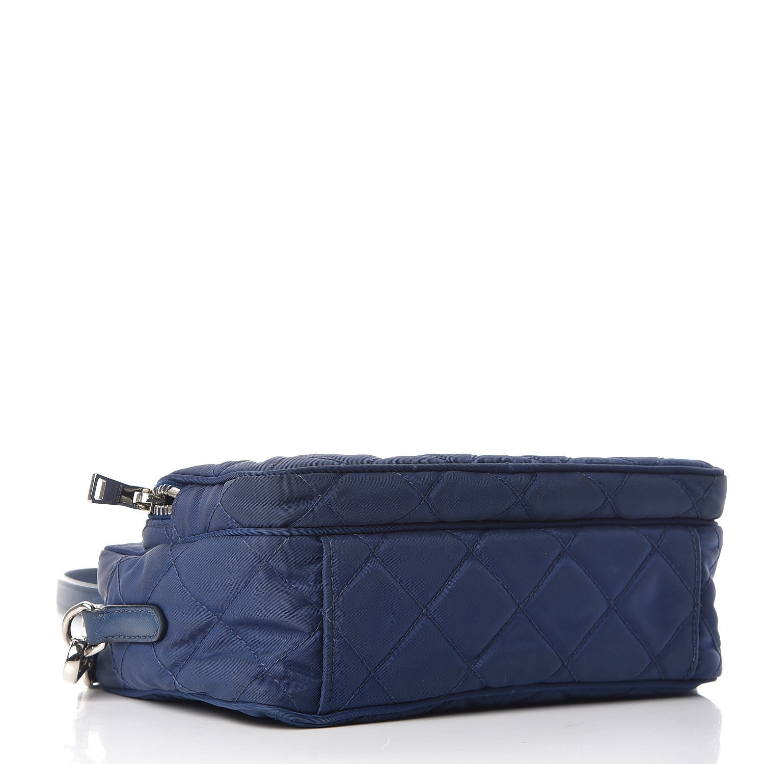 Prada Nylon Tessuto Impuntu Quilted Crossbody Bag Royal Blue 4 of 10