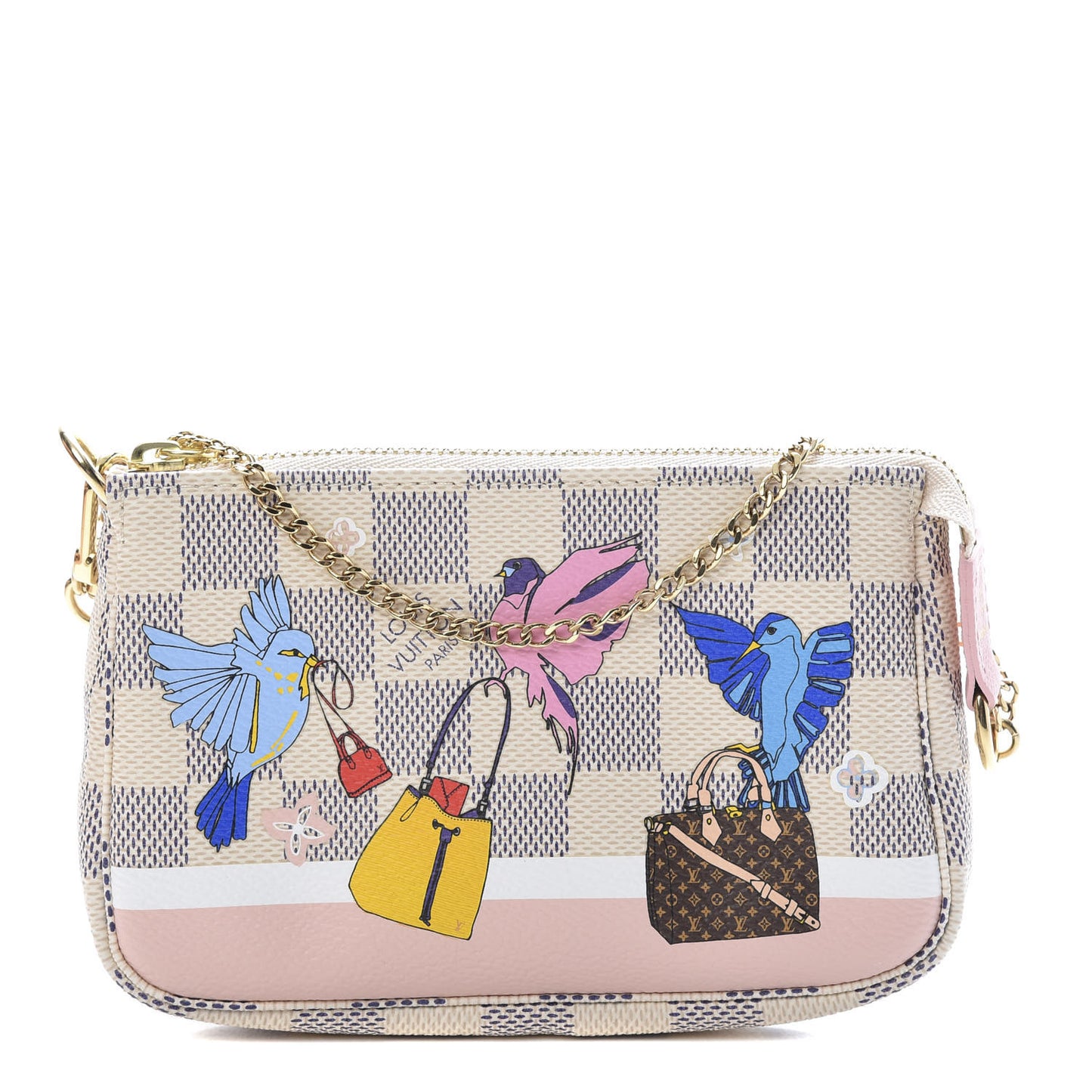 Damier Azur 2018 Christmas Animation Mini Pochette Accessories