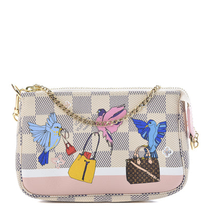 Louis Vuitton Damier Azur 2018 Christmas Animation Mini Pochette Accessories 1 of 8