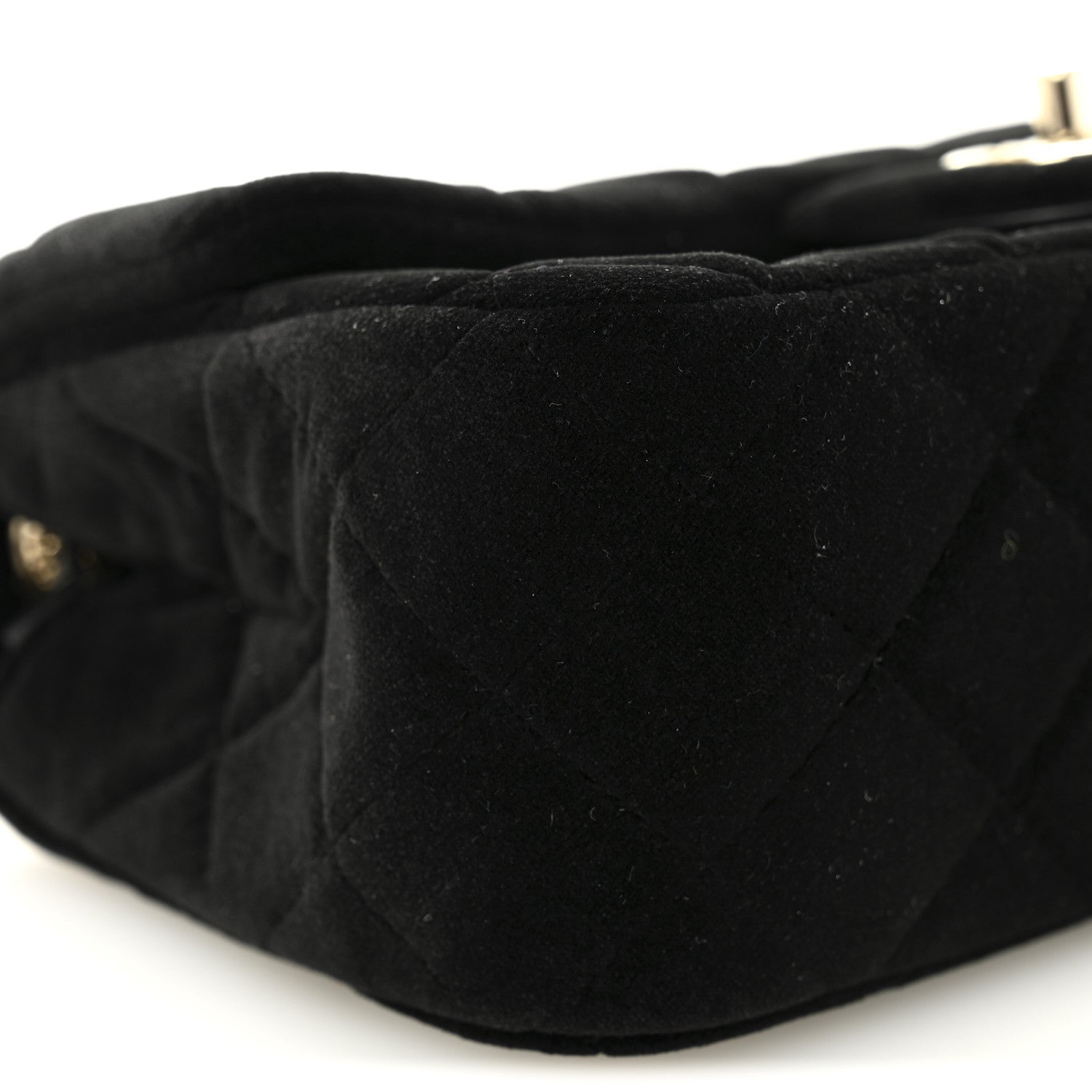 Chanel Velvet Quilted Mini Rectangular Pearl Crush Flap Black 9 of 11