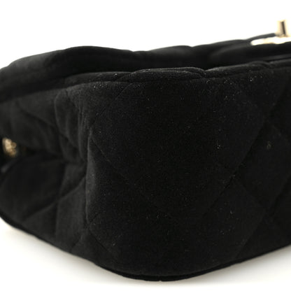 Chanel Velvet Quilted Mini Rectangular Pearl Crush Flap Black 9 of 11