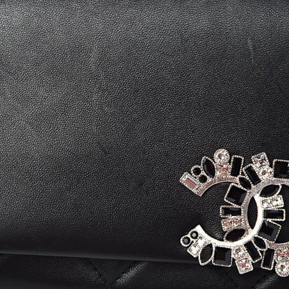 Chanel Lambskin Crystal Evening Clutch Black 16 of 18