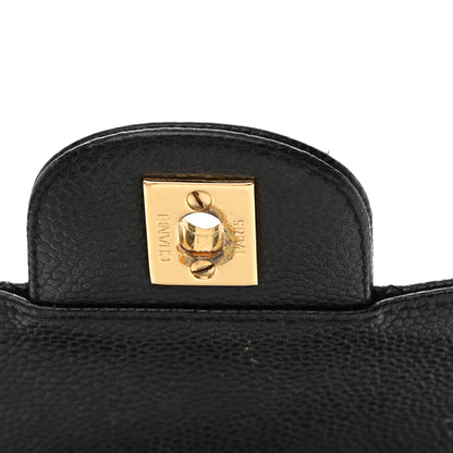 Chanel Caviar Quilted Mini Square Flap Black 14 of 15