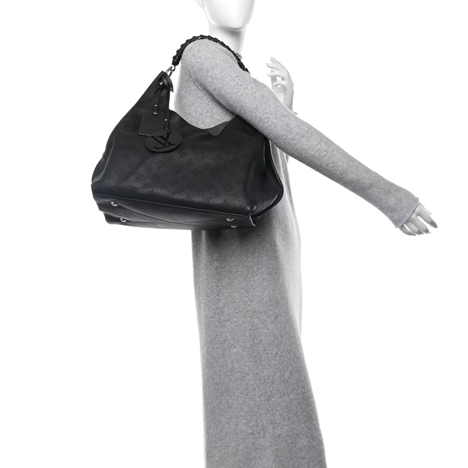 Louis Vuitton Mahina Carmel Hobo Black 2 of 9