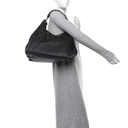 Louis Vuitton Mahina Carmel Hobo Black 2 of 9