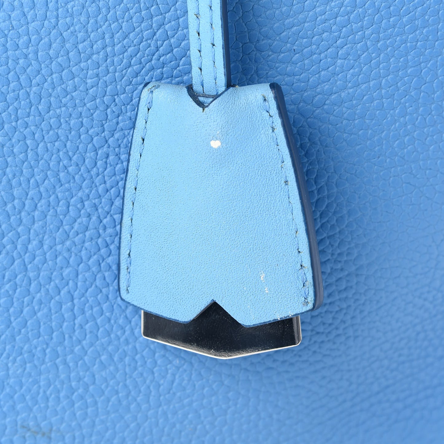 Grained Calfskin Medium Milla Tote Tile Blue