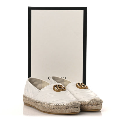 Gucci Nappa Matelasse GG Marmont Espadrilles 37.5 Great White 13 of 13
