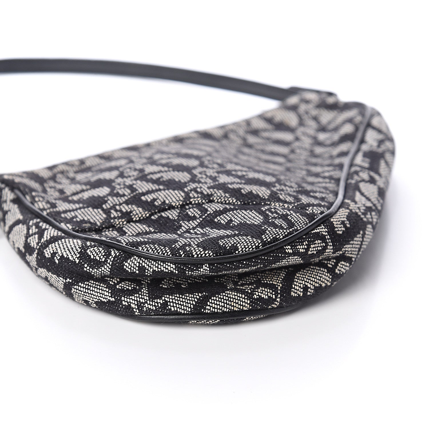 Christian Dior Monogram Mini Saddle Pochette Black 7 of 8