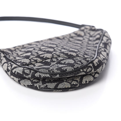 Christian Dior Monogram Mini Saddle Pochette Black 7 of 8
