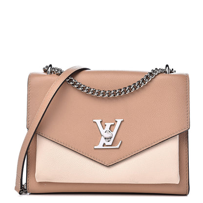 Louis Vuitton Soft Calfskin Mylockme Chain Bag BB Papyrus Creme 1 of 12
