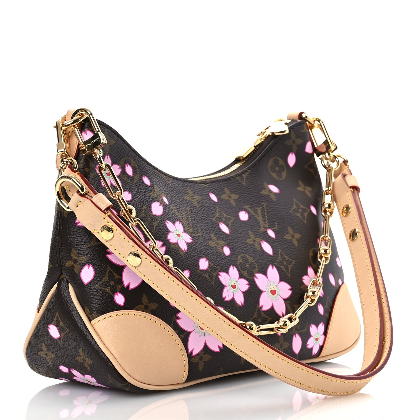 LV X TM Monogram Cherry Blossom Boulogne Sakura Brown