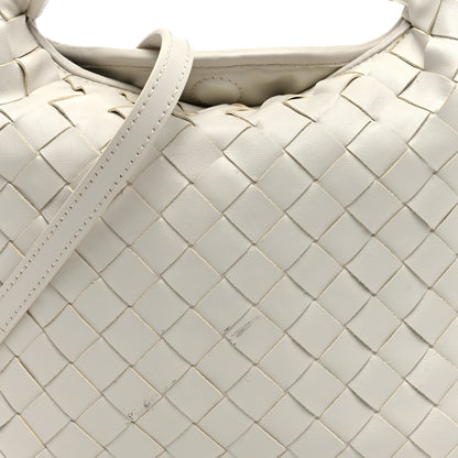 Bottega Veneta Calfskin Intrecciato Mini Hop White 7 of 10