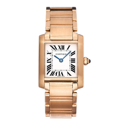 Cartier 18K Yellow Gold 20mm Tank Francaise Quartz Watch 1 of 9