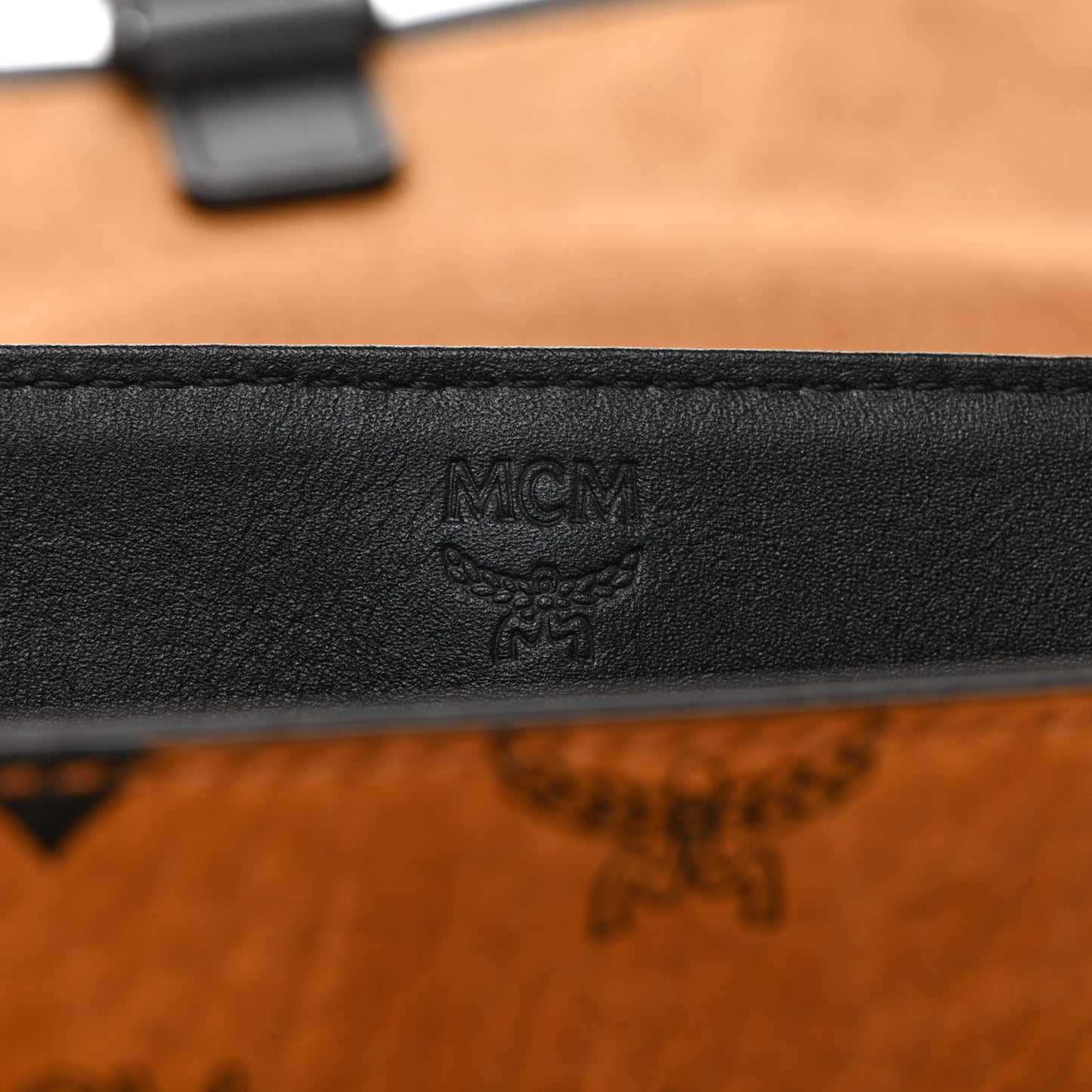 Visetos Small Klassik Messenger Bag Cognac Black