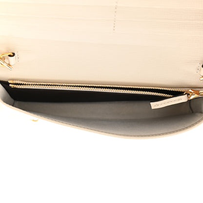 Gucci GG Supreme Monogram Azalea Calfskin Horsebit 1955 Wallet On Chain Beige Ebony Mystic White 5 of 10
