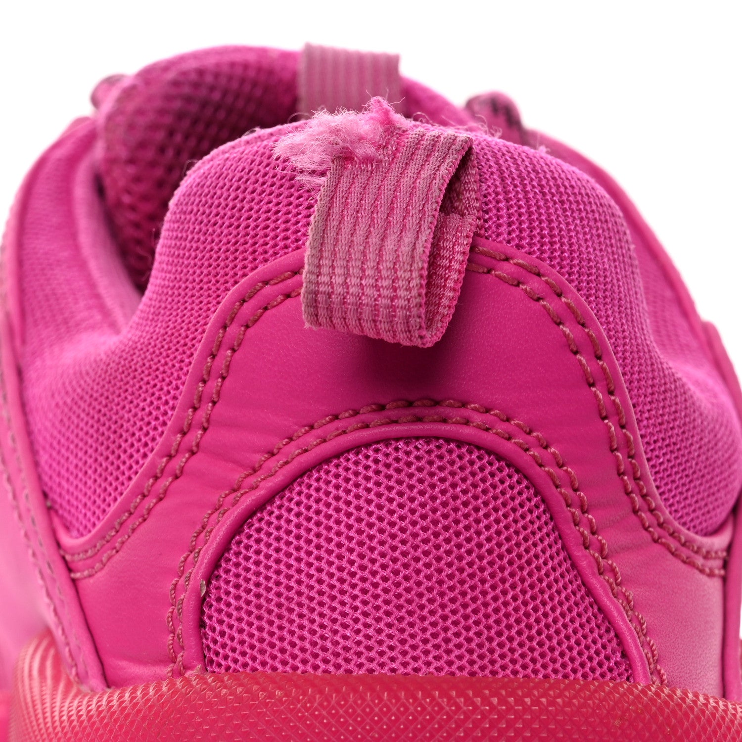 Balenciaga Fabric Mesh Clear Sole Fluo Womens Triple S Sneakers 40 Pink 8 of 8
