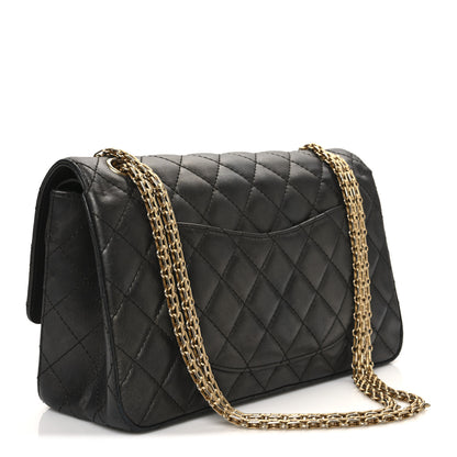 Chanel Metallic Calfskin Quilted 2.55 Reissue 226 Flap Charcoal 3 of 12
