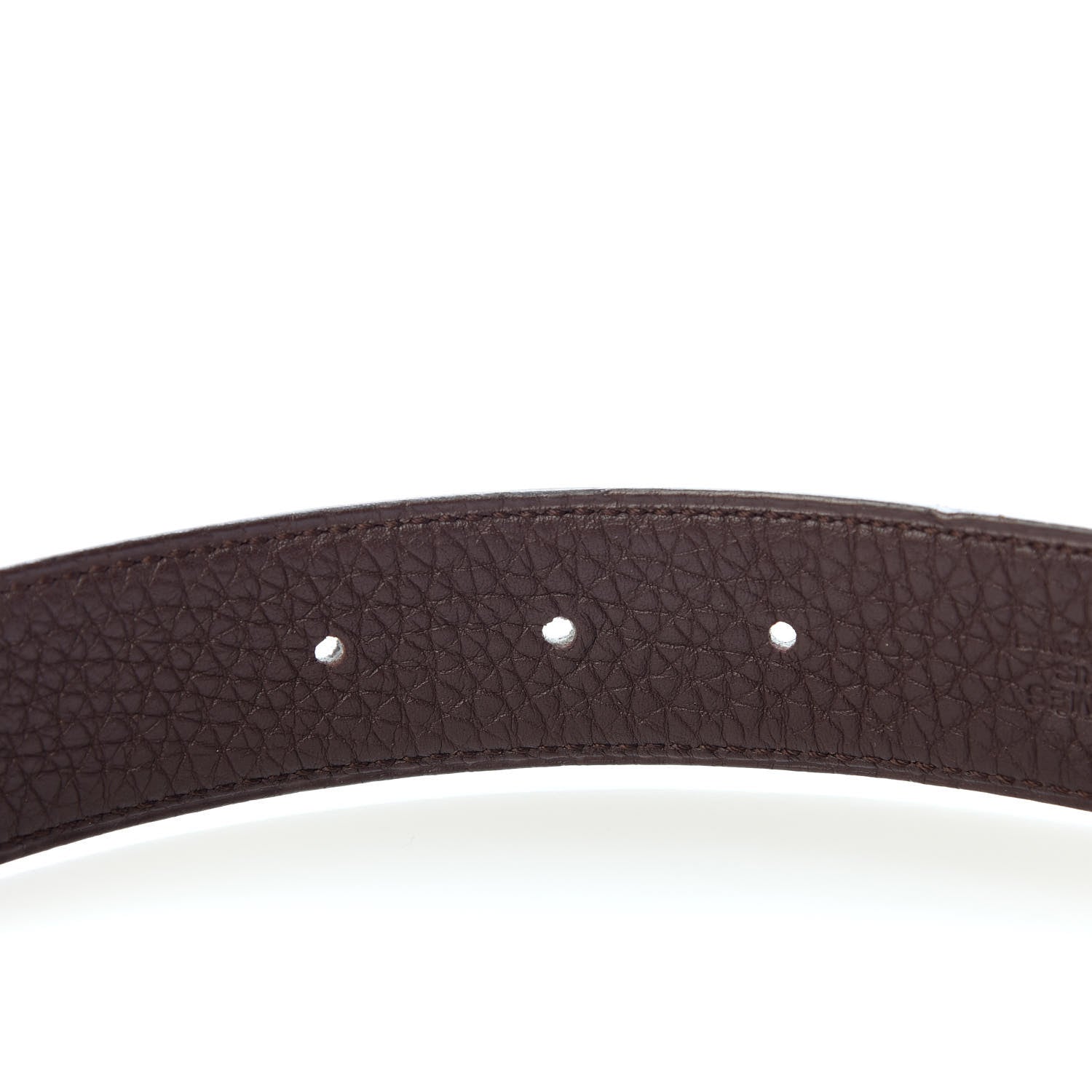 Hermes Box Togo 32mm H Belt 85 Black Chocolate 5 of 6