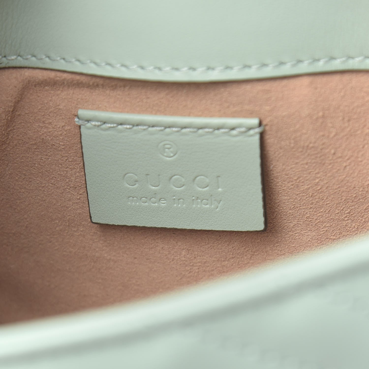 Gucci Calfskin Matelasse Super Mini GG Marmont Shoulder Bag Water Green 6 of 11