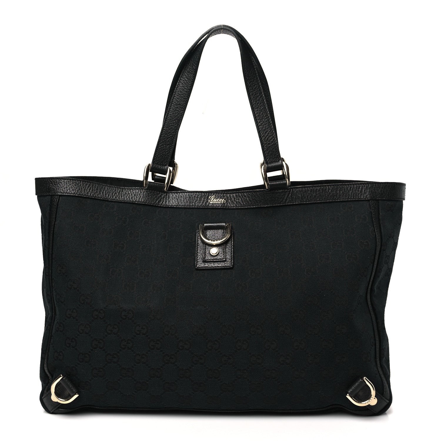 Gucci Monogram Large Abbey Tote Black 1 of 10